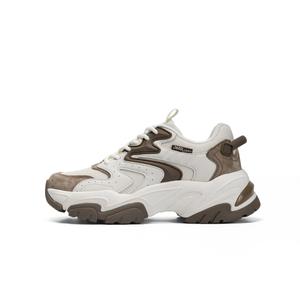 JEEP SPIRIT Светло-серые противоскользящие утолщенные кроссовки на платформе для женщин W001, цвет Light Gray W001