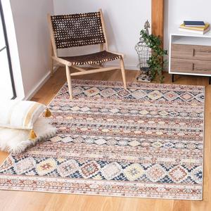 Ковер SAFAVIEH, 275 x 366 см, Crystal Collection, Rust & Ivory, марокканский бохо-дизайн, не линяет и прост в уходе, идеален для помещений с высокой проходимостью в гостиной, спальне (CRS323P)