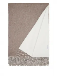 Одеяло с бахромой (200 x 150 см) Brunello Cucinelli, нейтральный