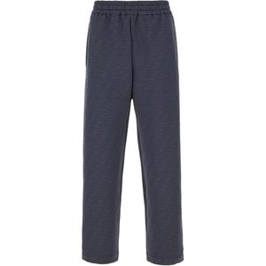 Брюки прямого кроя с монограммой Ff FENDI, синий