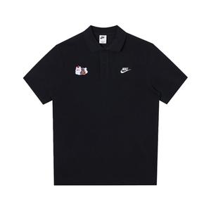 Nike Спортивная поло мужская black