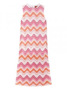Missoni платье с узором зигзаг, розовый