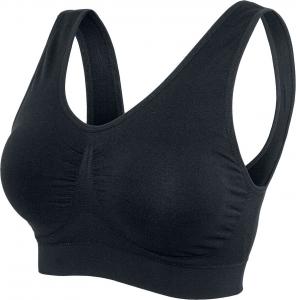 Бюстгальтер Urban Classics Ladies Pads Sport Bra, черный