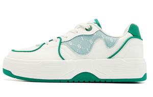 Кеды, скейтборд обувь женская низкая Ivory Palace Green Qiaodan