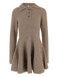 Мини-платье с воротником и пуговицами The Garment, нейтральный