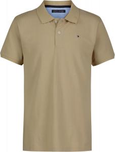 Рубашка-поло Tommy Hilfiger Ivy с короткими рукавами для мальчиков, застежка на пуговицы, мягкая и удобная, Irish Cream