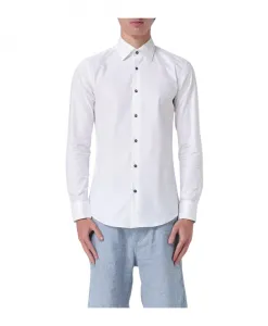 Деловая рубашка с длинными рукавами приталенного кроя Hugo, белый