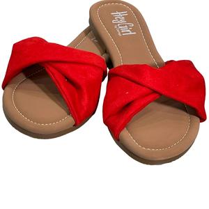 Женские сандалии Lemonade Slide красного цвета Corkys Footwear