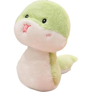 Милый и очаровательный плюшевый змейка, утешительная игрушка-компаньон, плюшевая кукла высотой 24см/38см MERCONSER, зеленый