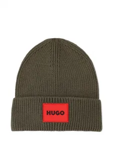 Шапка бини с нашивкой-логотипом HUGO KIDS, зеленый