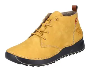 Ботинки женские Rieker на шнуровке из искусственной кожи, желтый