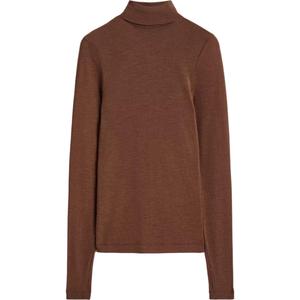 COS Футболка Women's Brown Turtleneck