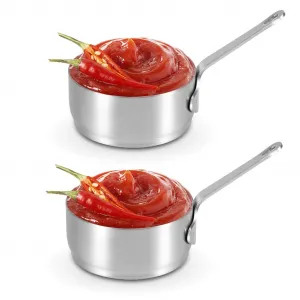 Мини-кастрюля 100 мл из нержавеющей стали, кастрюля с ручкой, антипригарное покрытие, емкость для варки молока, кофе и соусов Novzep