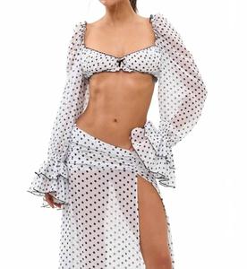 Рубашка Джози в белый горошек Bananhot, White Polka