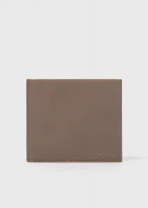 Полосатый складной кошелек с цветной окантовкой