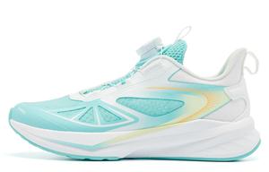 Легкие дышащие амортизирующие низкие детские беговые кроссовки Light Speed 2.0 Cyan QIAODAN, Cyan