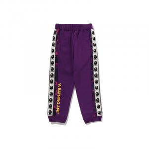 Детские спортивные штаны FW25 для детей от 3 до 7 лет A Bathing Ape, фиолетовый ppx