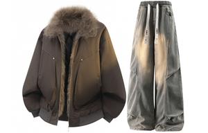 Повседневный худи Unisex Casual Sportswear Moderate X1617, coffee mountain hawk jacket+желтый mud jeans