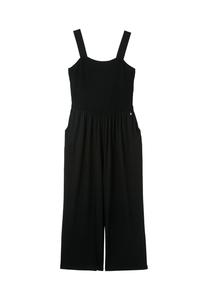 Комбинезон с присборенным верхом и широкими штанинами Sheego, черный