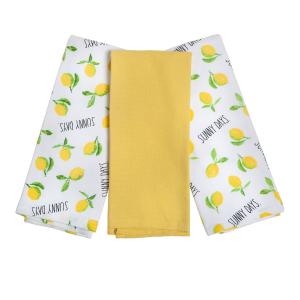 Набор кухонных полотенец Rae Dunn Lots of Lemons, 3 штуки
