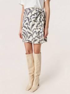 Мини-юбка Shirley Leaves Soaked In Luxury, Sandshell/Multi