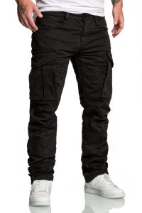 Брюки чинос Amaci&Sons Cargo Jogger WYATT, черный