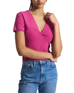 Свитер Bella с перекрученным передом Derek Lam 10 Crosby, розовый