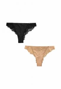 Трусы Lipsy 2 PACK , Black Nude/Black