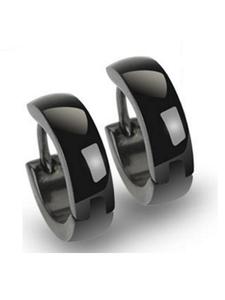 Bungsa Черные серьги-гвоздики