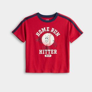 Футболка с принтом для мальчиков 4-12 лет Jumping Beans, Red Baseball