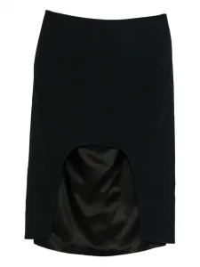 Миди-юбка с вырезами Plan C, черный