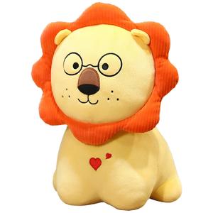 Плюшевая кукла Sunflower Little Lion высотой 25см/30см/40см/55см Barbne, оранжевый