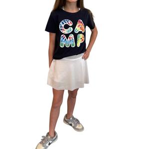 Теннисная юбка для девочек белого цвета Erge