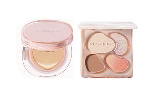 Тональная основа Mist Light Serums Air Cushion - набор для макияжа, легко растушевывается, натуральный вид, 13г+12г Mistine