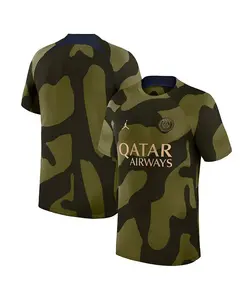 Мужская футболка Paris Saint-Germain 2023/24 Academy Pro Pre-Match цвета оливы Jordan