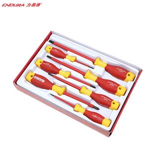 Набор отверток ENDURA с двухцветной ручкой, 7 предметов, изолированная, E1169