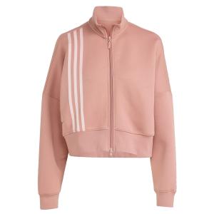 Толстовка с капюшоном на молнии ADIDAS ORIGINALS Off Placed 3-Stripes Zip, Pitaya/Pastel Pink