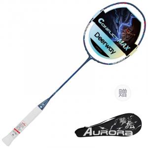 Ракетка для бадминтона DEERWAY, full carbon badminton racket[conflict dragon]single+exclusive racket bag