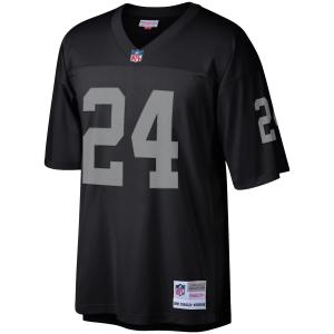 Мужская черная футболка Mitchell & Ness Charles Woodson Las Vegas Raiders Legacy Replica
