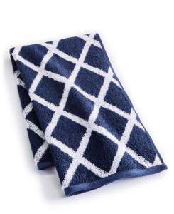 Хлопковое полотенце для рук Sanders Diamond, 40 см x 76 см Lauren Ralph Lauren, темно-синий