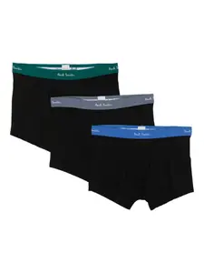 Комплект из трех боксеров с логотипом Paul Smith, черный