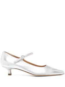 Туфли-лодочки из кожи Aeyde 45 мм, серебряный