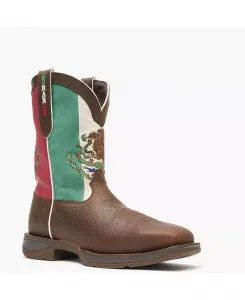 Мужские ковбойские ботинки Rebel by Steel Toe с флагом Мексики Durango, коричневый