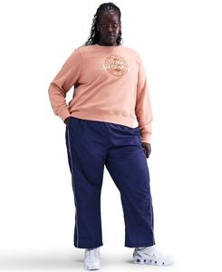 Толстовка с графическим принтом и круглым вырезом из флиса от Sportswear Club больших размеров Nike, Rose Gold/Sail