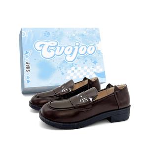 CVOJOO Лоферы женские коричневые