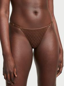 Кружевные стринги Icon от Victoria's Secret с регулируемыми размерами Very Sexy, icon ganache