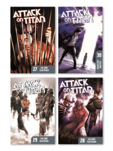 Манга Attack on Titan Manga (27-30) Bundle