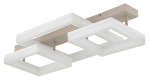 Светодиодный потолочный светильник, металл/пластик, степень защиты IP20 Globo, белый/песочный/прозрачный