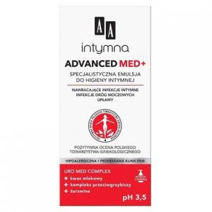 AA Intimna Advanced Med+ Специализированная эмульсия для интимной гигиены pH 3,5 300мл