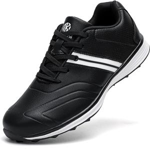 Мужские гольф-кроссовки профессиональные без шипов для тренировок Легкие Oimkoi, черный